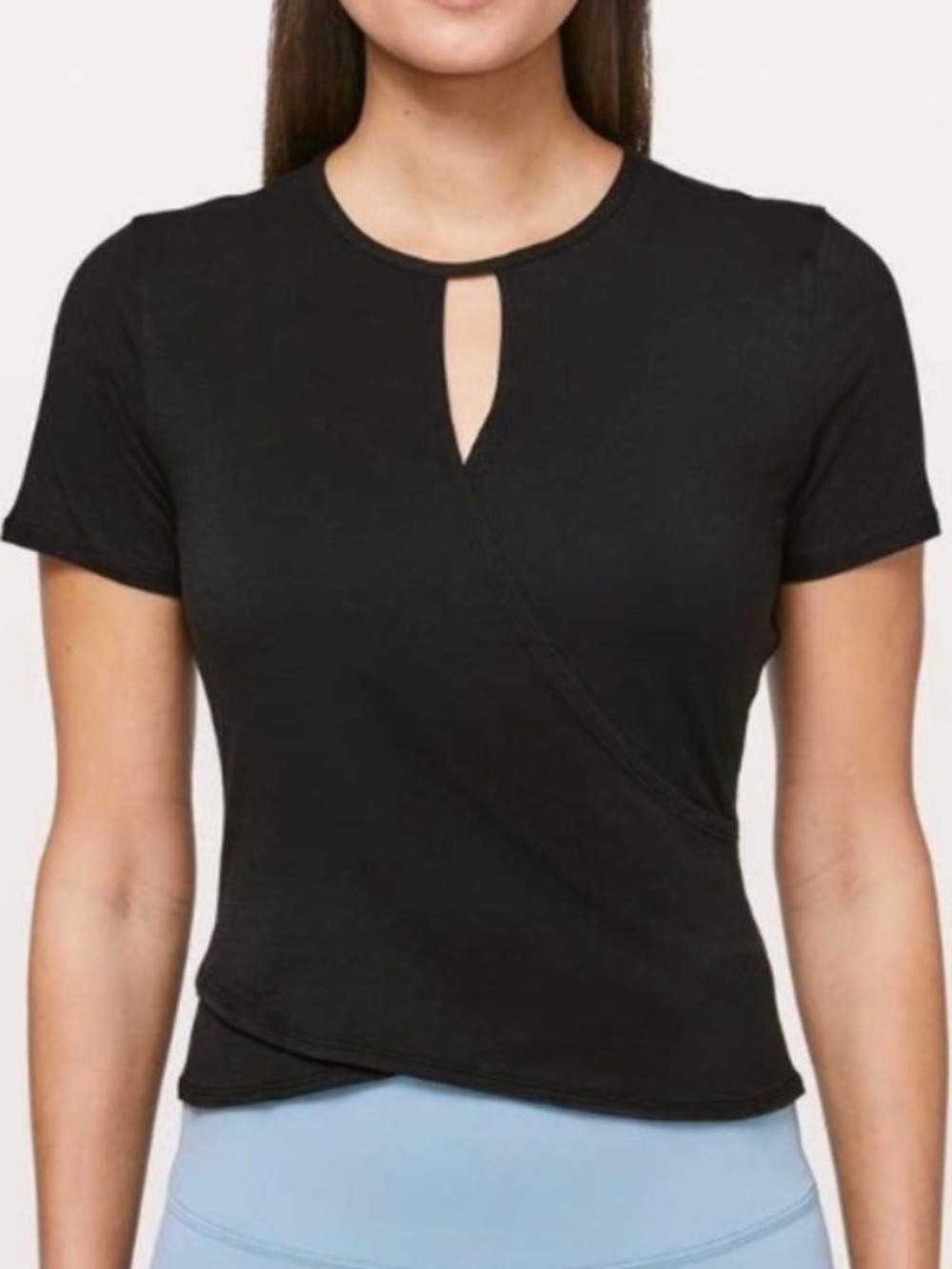 Lululemon | Faux Wrap Keyhole Top